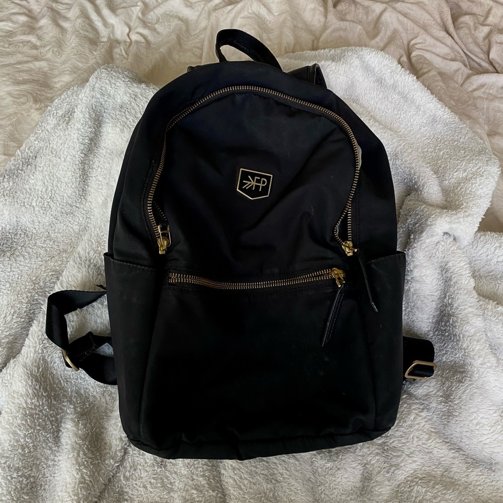 Freshly Picked Ebony City Pack Black Backpack Diaper Bag